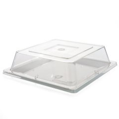 Polikarbonat Tabak Kapağı 27x27 Kare 6 Adet