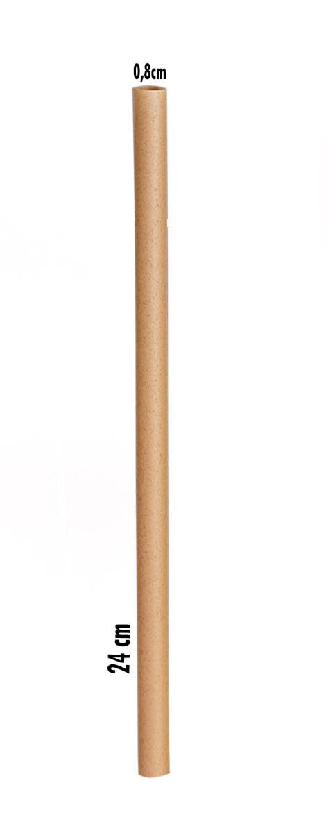 WASTESPRESSO EKOLOJİK PİPET   24  x 0,8 cm      1000 ADET